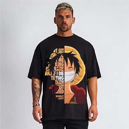 T-shirt Luffy Motivation Urbain en Coton Unique et Ultra Confortable - Tailles S