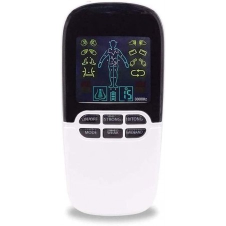 Corsehild Unité TENS EMS à Double Canal Stimulateur Musculaire à 8 Modes for la thérapie de soulagement de la Douleur, Masseur