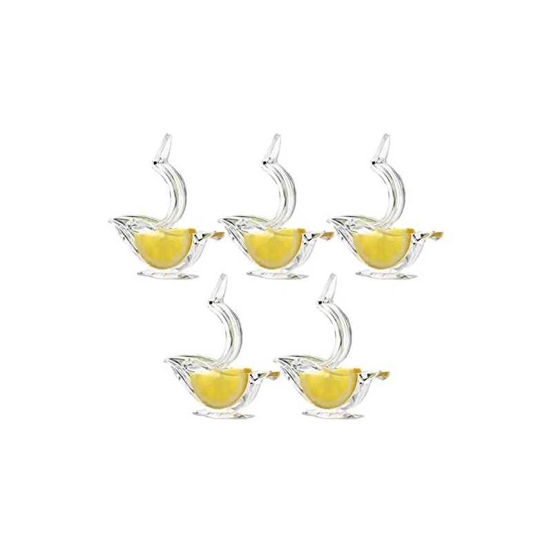 GEQIAN Presse-citron manuel en acrylique - Presse-agrumes manuel - Presse à main - Presse à fruits pratique et transparent pour