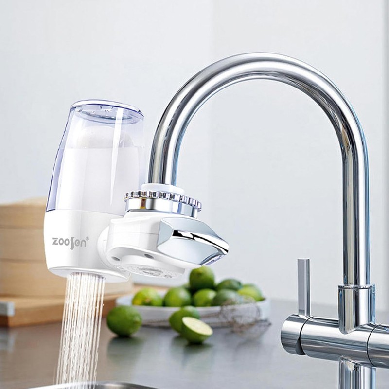 Lvpradior Purificateur d'eau de robinet, filtres à montage de robinet, filtre à eau à charbon actif pour robinets standard