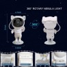 Lifelike Galaxy Projector Light, Astronaut Starry Nebula Lamp, Star Night Light, Timer and Remote,360° Adjustable, for Kids