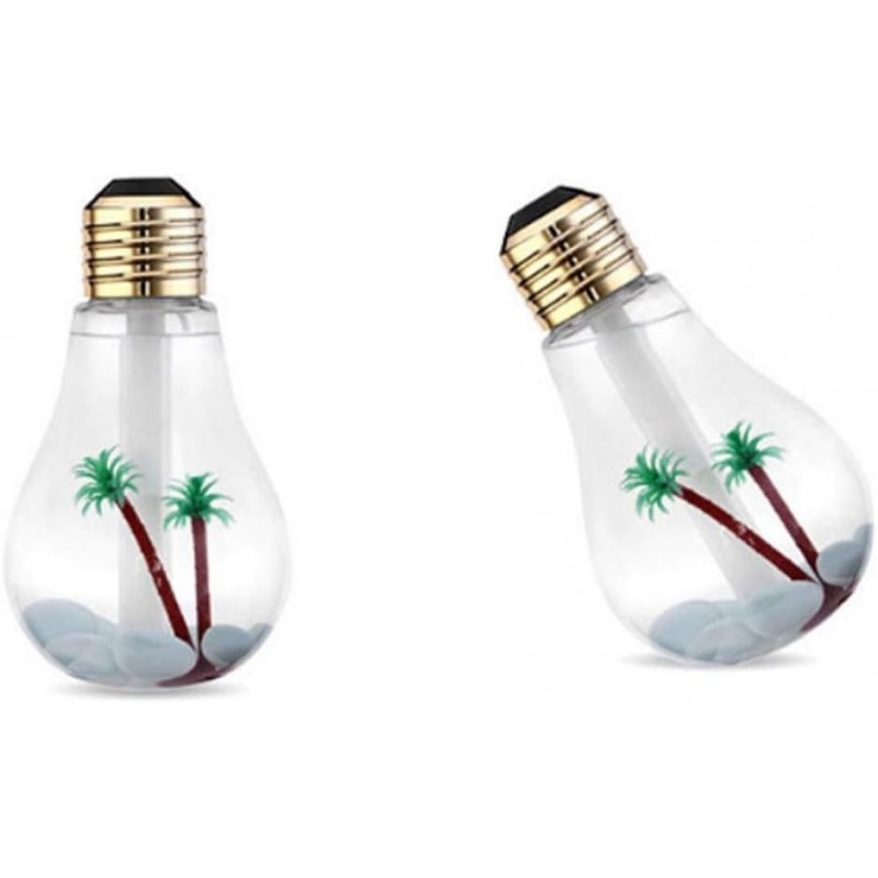 zZZ Humidificateur d'air d'ampoule Micro-Paysage USB, coloré, Mini (Color : Gold)