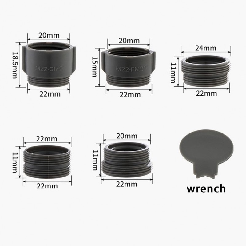 Robinet de cuisine cascade au design moderne avec filetage anti-éclaboussures, rotation, mousseur, bec d'extension, raccord