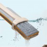 Serpillère de nettoyage double face mains libres lavables à plat pour la maison, poussée contre la poussière, balais de plancher