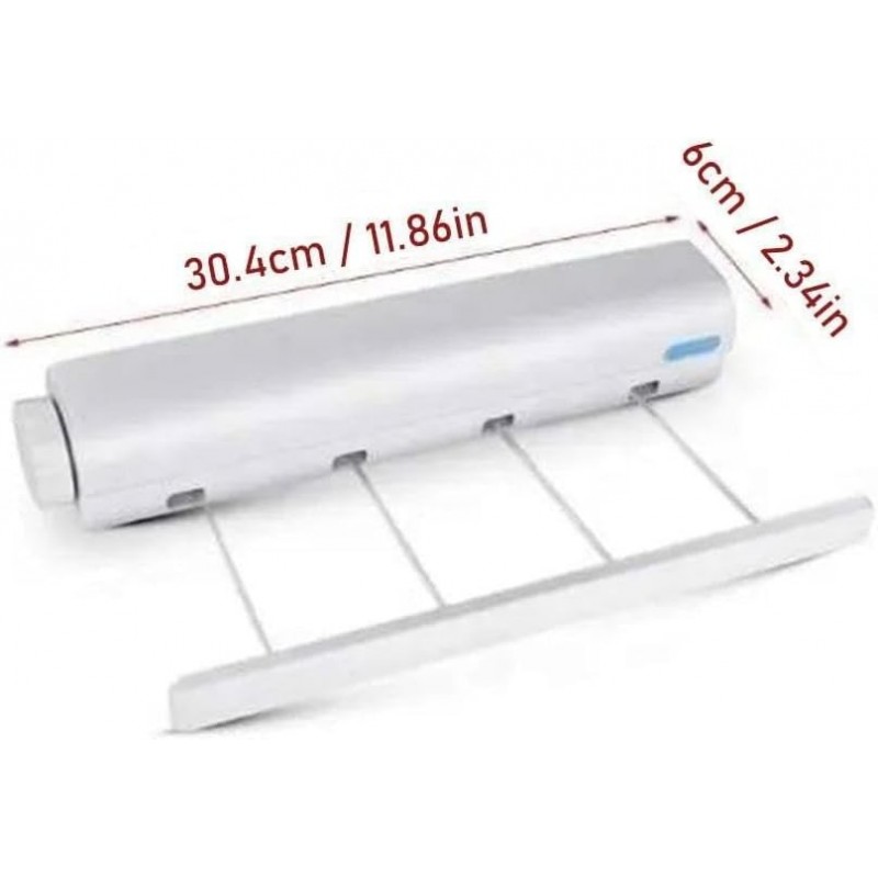 Séchoir à linge automatique rétractable avec crochet réglable