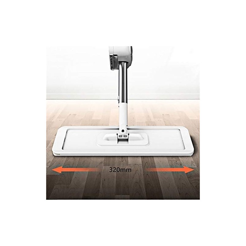 Serpillère à Coupe Plate Mains Libres pour Laver Les sols de Cuisine et de Cuisine avec Balai de Rechange en Microfibre (Taille