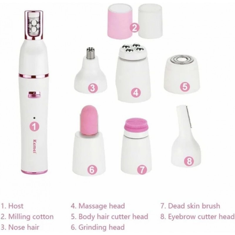 ALREMO Pluxy Hair Removal for Face,7 in 1 Rechargeable Epilating and Cleansing Brush,Pluxy Epil Pro 3.0 Facial Hair Removal for