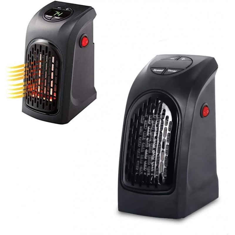 Mini Thermoventilateur, Domestique Mur Électrique Chauffe, Chauffe-mains Chauffe-Pièce 400W Portable Socket Heaters Cuisine Bar