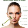 Kits de Massage Jade Roller et Gua Sha,Rouleau Facial anti-âge Naturel,Raffermit la Peau,Visage Amincissant,Traitement des