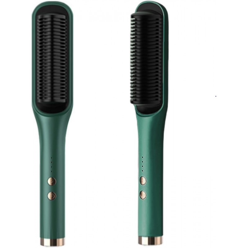 flintronic Brosse Lissante Pour Cheveux, Anti-BrûLure Lisseur Cheveux Professionnel, 30s Chauffage Rapide Fers à Lisser Négatifs