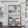 Klrbiqy 4 Tier Porte-chaussures Porte-manteau Combo, Porte-chaussures et Porte-manteau, Porte-chaussures Freestanding,