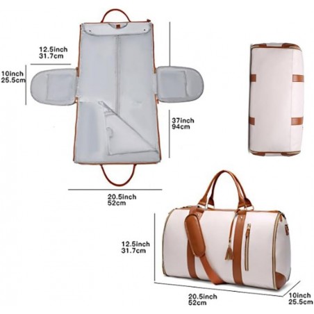 Luhxe Sac de voyage Sac à vêtements, sac de voyage Lucshy, sac de vêtements pliable, sac de transport Tashlo, sac de voyage qui