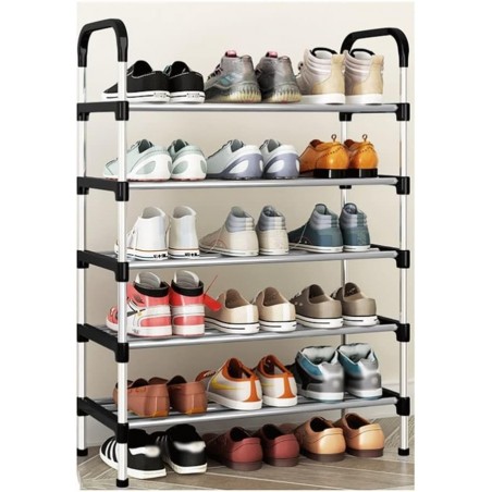 MGUOTP Range-Chaussures pour Entrée Étagère À Chaussures Empilable À 5 Niveaux Organisateur De Rangement pour Étagère À