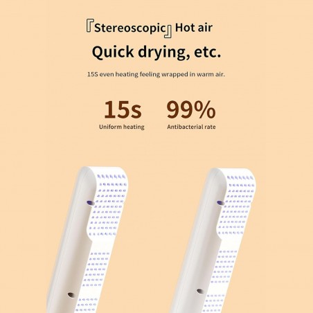 Sèche-Chaussures électrique, Séchage et Désodorisation Rapides, Minuterie, Pliable, Silencieux, Température Constante,