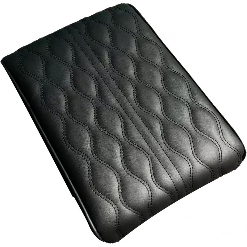 Voiture Accoudoir Siège Boîte Couverture, Universel PU En Cuir Console Accoudoir Pad pour Plus de Confort et de Style, Empêche