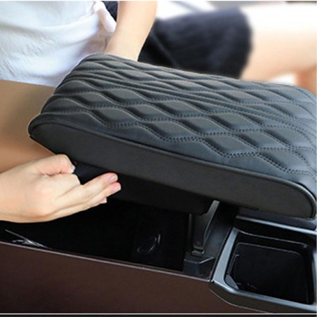 Voiture Accoudoir Siège Boîte Couverture, Universel PU En Cuir Console Accoudoir Pad pour Plus de Confort et de Style, Empêche