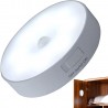 Veilleuse à mouvement, lampe intelligente à LED ronrechargeable avec trois modes d'éclairage et forte aspiration magnétique pour