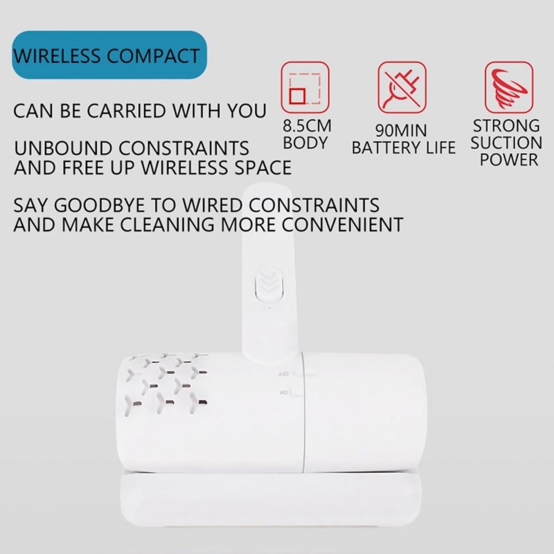 Aspirateur puissant et efficace Dcm216 (Blanc, 24 x 17,5 x 8,5 cm)