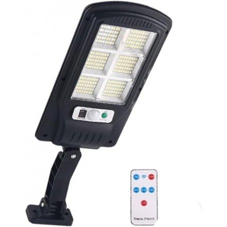 Spot solaire LED extérieur 240 LED, lampe avec détecteur de mouvement et télécommande, 3 modes réglables, IP65 étanche, parfait