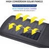 Spot solaire LED extérieur 240 LED, lampe avec détecteur de mouvement et télécommande, 3 modes réglables, IP65 étanche, parfait