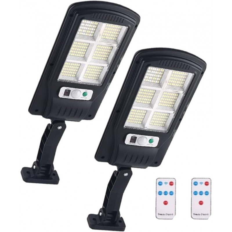 Spot solaire LED extérieur 240 LED, lampe avec détecteur de mouvement et télécommande, 3 modes réglables, IP65 étanche, parfait