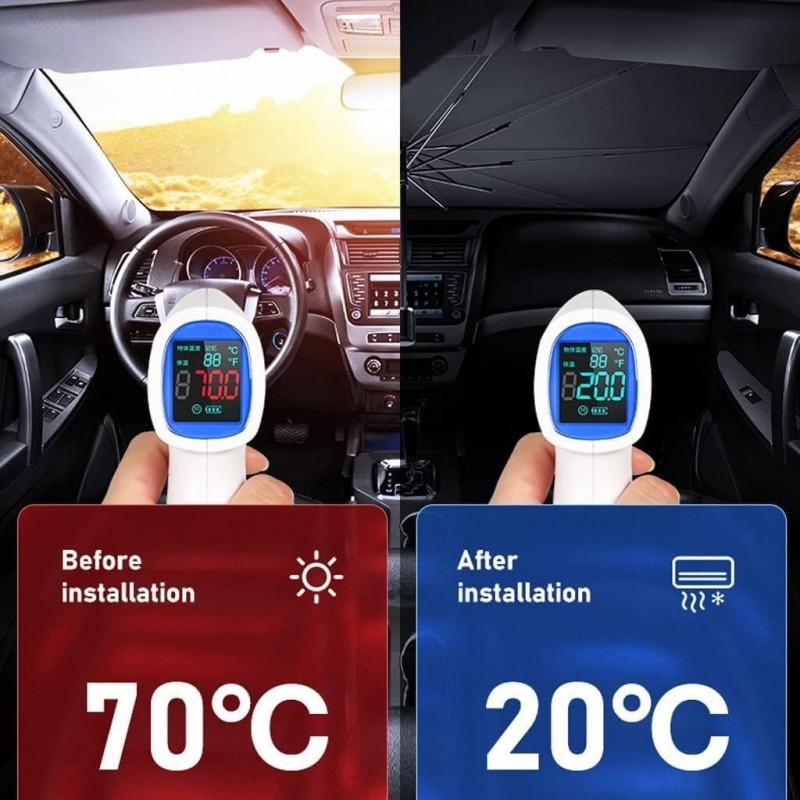 Pare Soleil Voiture Pare Brise Avant Parapluie pour Honda CRV 5-Seat 4 Generation 2017-2023, Parapluie Pare-Soleil de Voiture