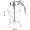 Distributeur de miel en plastique anti-goutte, distributeur de sirop d'érable, pot à miel avec support, beau pot à miel en forme