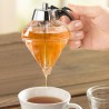 Distributeur de miel en plastique anti-goutte, distributeur de sirop d'érable, pot à miel avec support, beau pot à miel en forme