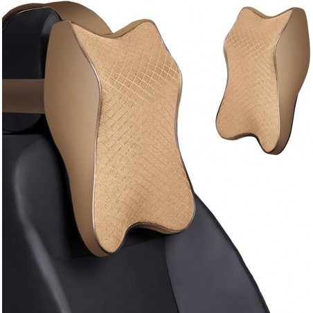 Repose Tete Voiture, coussins de soutien de cou en mousse à mémoire de forme, oreillers cervicaux respirants pour la conduite,