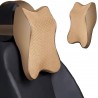 Repose Tete Voiture, coussins de soutien de cou en mousse à mémoire de forme, oreillers cervicaux respirants pour la conduite,