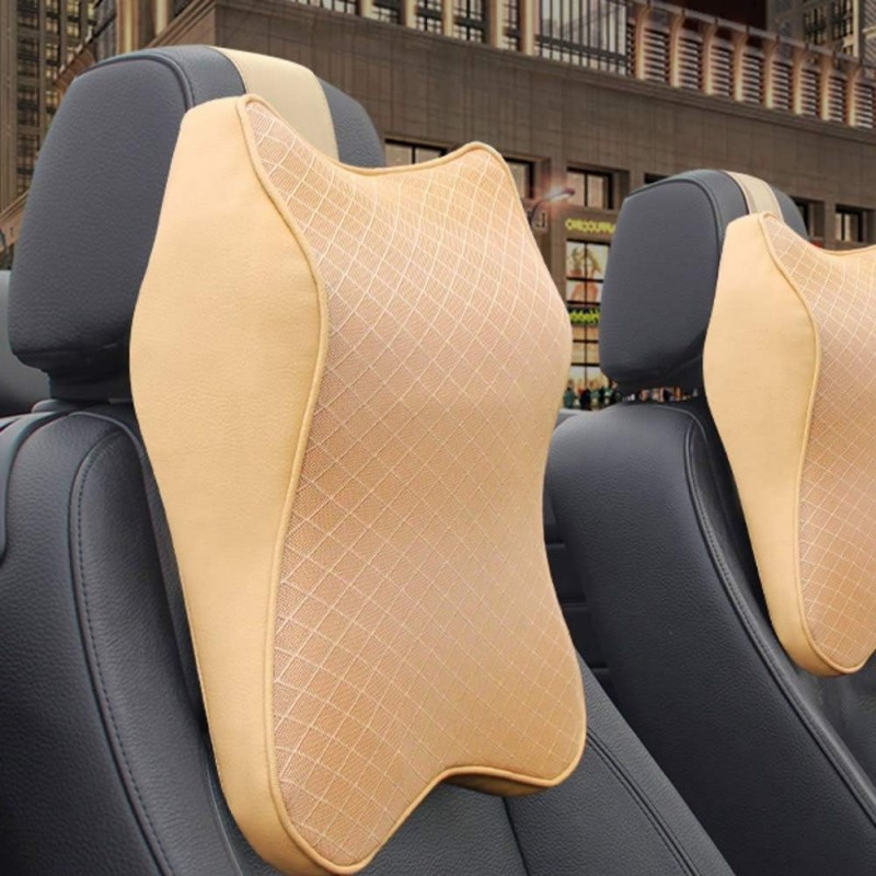 Repose Tete Voiture, coussins de soutien de cou en mousse à mémoire de forme, oreillers cervicaux respirants pour la conduite,