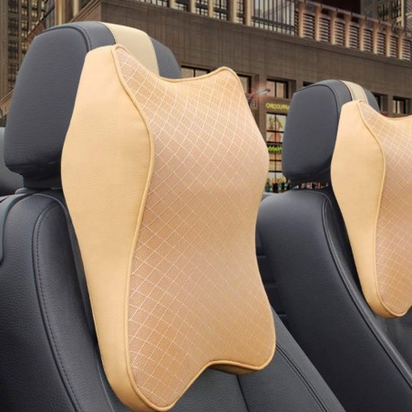 Repose Tete Voiture, coussins de soutien de cou en mousse à mémoire de forme, oreillers cervicaux respirants pour la conduite,