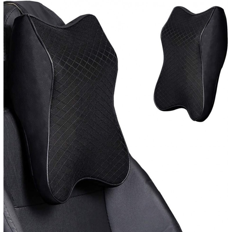 Repose Tete Voiture, coussins de soutien de cou en mousse à mémoire de forme, oreillers cervicaux respirants pour la conduite,