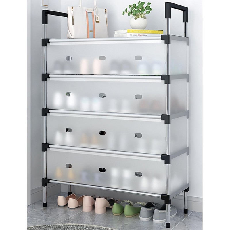 GLFNB Armoire à Chaussures cachée, organisateurs et rangements de Chaussures en métal, Petite étagère à Chaussures pour