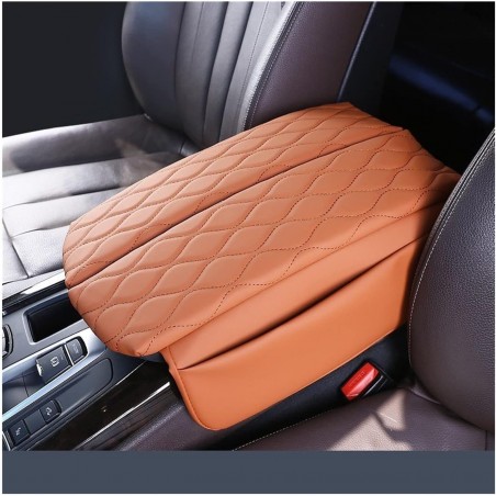 DSFIK Car Center Console Armrest Box Cover Pad Elbow Support Armrest Cushion for X5 F15 X6 F16 2014 2015 2016 2017 2018 (Color :