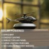 PROODOS Car Accessories Interior Solar Car Perfumes And Fresheners for Dashboard | Solar Helicopter Car Air Freshener (SILVER)