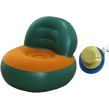 Folpus Inflatable Sofa Air Couch Versatile Soft Single Inflatable Chair Lounge Chair Lazy Sofa for Outdoor Home Living Room