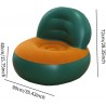 Folpus Inflatable Sofa Air Couch Versatile Soft Single Inflatable Chair Lounge Chair Lazy Sofa for Outdoor Home Living Room