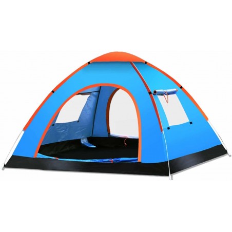 Pop-up Outdoor Camping Tent, Two Wide Doors Portable Travel Tent, Dome Tent with Bag, Suitable for Camping Backpacking Outdoor