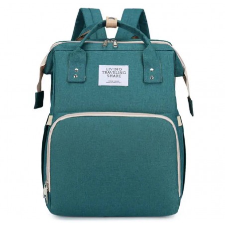 Foldable diaper bag for baby, large capacity waterproof travel backpack