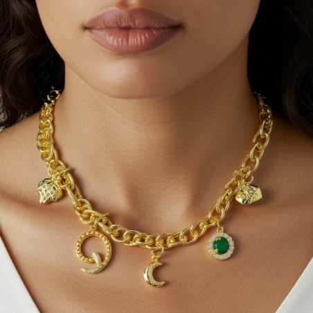 Stainless steel - a stunning standout necklace, the perfect blend of bold design and luxurious allure