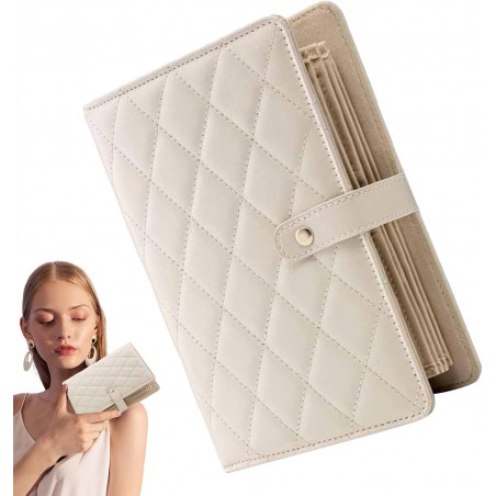 Organisateur de bijoux pour voyage, support de bijoux en cuir, livre de rangement en cuir synthétique, support de bijoux avec