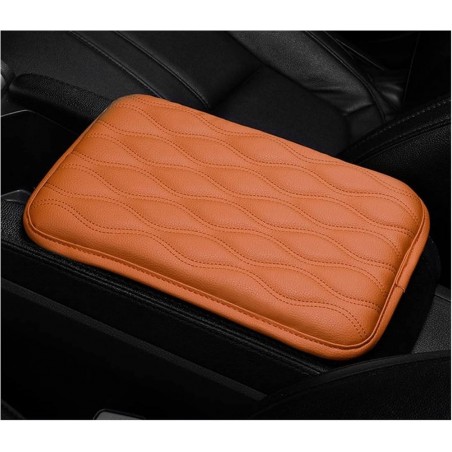 Console CentraleVoiture Boîte De Rangement Coussin D'accoudoir Voiture Universel Étanche en Cuir PU Souple Anti-Rayures Housse