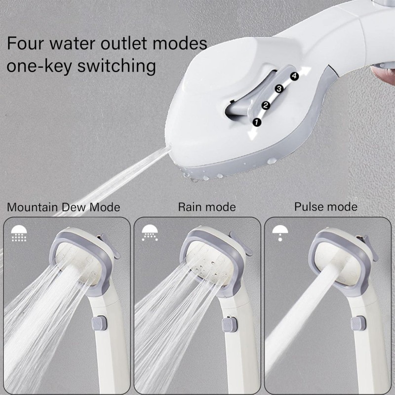 Haute Pression multifonctionnelle Haute Pression avec Fonction d'arrêt – à Effet Pluie Luxe Power Wash pour Nettoyer la