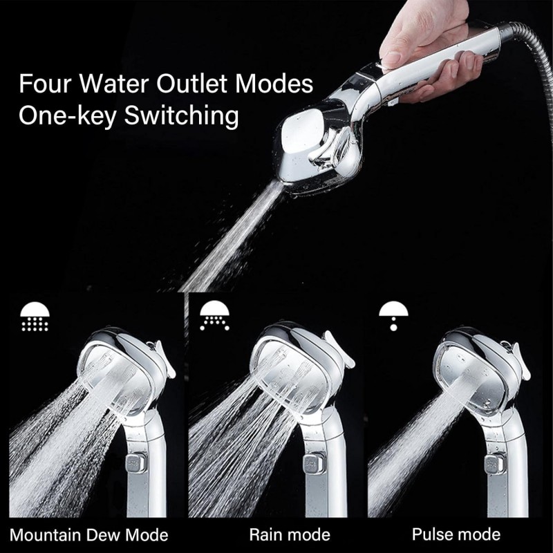 Haute Pression multifonctionnelle Haute Pression avec Fonction d'arrêt – à Effet Pluie Luxe Power Wash pour Nettoyer la