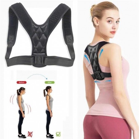 Correcteur de posture réglable pour hommes et femmes